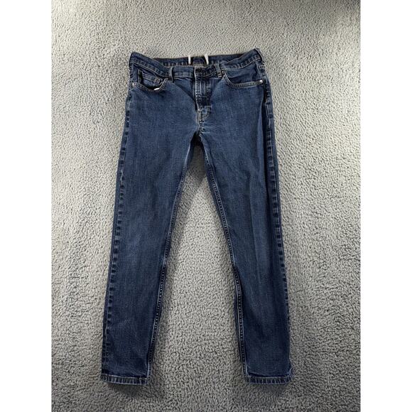 Everlane Jeans Women 30 Mid Rise Slim Straight Medium‎ Wash Blue Denim Pants - Picture 1 of 9